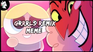 GRRRLS Remix animation meme [remake] ft. Powerpuff girls HIM (BLOOD WARNING) flipaclip & MediBang