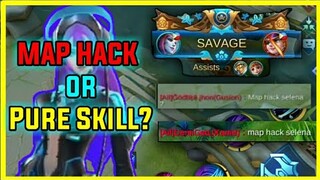 MAP HACK SELENA or PURE SKILLS | SELENA MONTAGE #7 + SKIN GIVEAWAY | Mobile legends