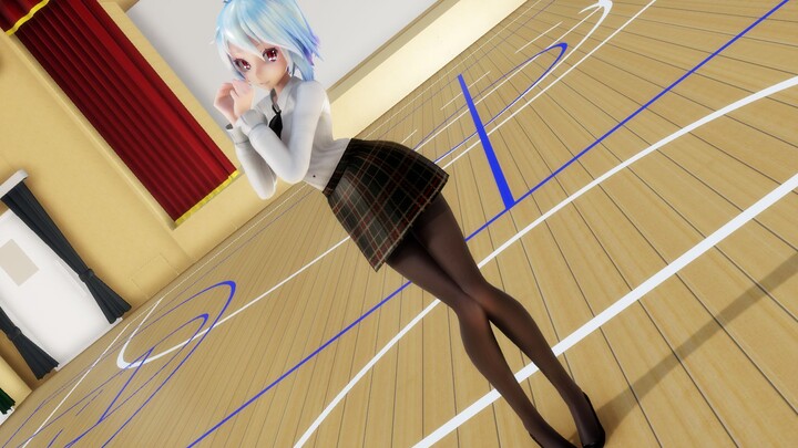 [MMD] Lively and cute black silk JK suit MIKU