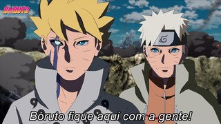 Boruto tenta fugir após ferir seus Amigos mas é impedido por Naruto Uzumaki - Boruto