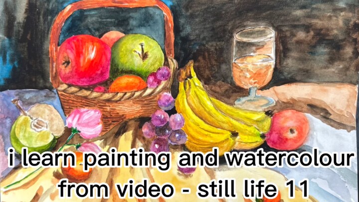 i learn painting and watercolour from video - still life 11