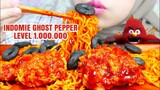 PEDAS JONTOR‼️ ASMR INDOMIE GHOST PEPPER LEVEL 1.000.000 AYAM LAVA | ASMR INDONESIA
