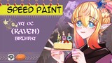 SPEED PAINT | My Original Character Bday!... ❤‍🔥