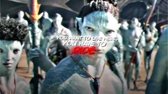 If you want to live here you have to ride (avatar edits) ( NOT MINE)