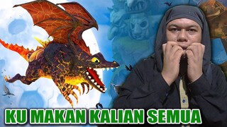 HUNGRY DRAGON - SULTAN GRATISAN LAGI LAPAR SEMUA YANG ADA DISINI DI MAKAN