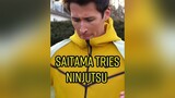 Saitama tries Ninjutsu anime saitama naruto onepunchman manga fy