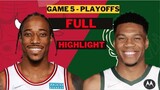 Milwaukee Bucks vs Chicago Bulls Full Highlights game 5 playoffs April 27th | 2022 NBA Season