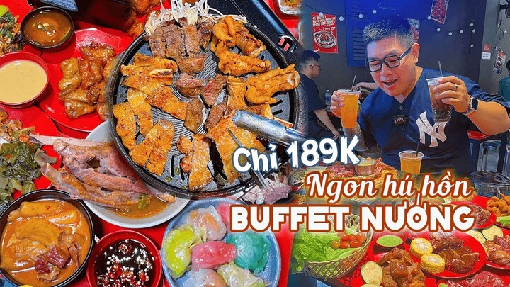Phát hiện quán BUFFET NƯỚNG ngon hú hồn chim én với hơn 50 món, giá chỉ 189K!! | Địa điểm ăn uống