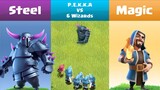 Every Level P.E.K.K.A VS Every Level Wizard | Clash of Clans