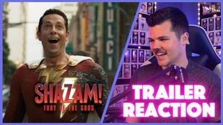 SHAZAM FURY OF THE GODS Trailer REACTION | Comic Con