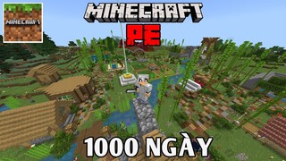 Mình Thử Vào Map Sinh Tồn 1000 | Ngày Của Các Bạn Fan Sẽ Ntn | TRONG MINECRAFT PE..!!