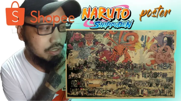 Naruto Shippuden Poster / Shopee / 63 Pesos Sulit ba?