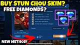 TRICKS TO FREE STUN CHOU SKIN / FREE DIAMONDS MOBILE LEGENDS - NEW EVENT MOBILE LEGENDS 2021