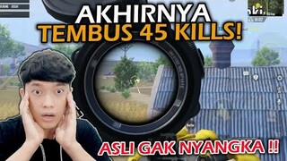 AKHIRNYA TEMBUS 45 KILLS! GAK NYANGKA BISA RATAKAN HAMPIR SETENGAH MAP ERANGEL!! - PUBG MOBILE