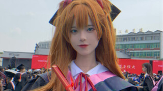 cos Asuka goes to the graduation ceremony