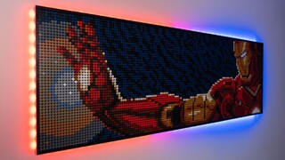 Owen is here to create | The most "explosive" LEGO Iron Man art painting (LEGO Iron Man ART) on the 