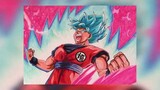 Drawing Goku Kaioken x10!! Speed Drawing
