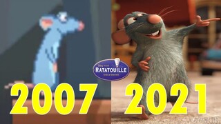 Evolução Dos Jogos Do Ratatouille (2007-2021)