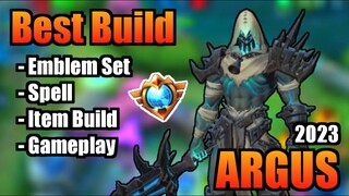 ARGUS BEST BUILD 2023 | TOP 1 GLOBAL ARGUS BUILD | ARGUS - MOBILE LEGENDS | MLBB