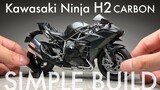 [Model] ผ่อนคลายและคลายการบีบอัด: ประกอบโมเดลรถจักรยานยนต์ Tamiya 1/12 Kawasaki Ninja H2 CARBON |. ผ