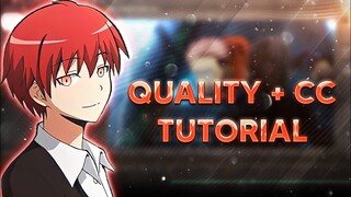 High Quality CC Tutorial For Anime Edits - After Effects | After Effects Amv Edit Tutorial