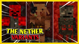 MORE MINECRAFT NETHER MOBS VARIANTS - MINECRAFT BEDROCK 1.16 NETHER UDATE - ADDON - +14 MORE MOBS!