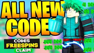 All *WORKING* New Update Codes in My Hero Mania Roblox 2021! [FREESPINS]