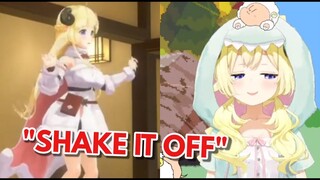 Watame cutely sings "Shake it Off" by Taylor Swift