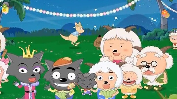 Lantern Festival special episode, found on a CD, the wolf and the sheep eat glutinous rice balls tog