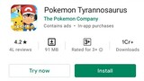 English! Pokemon Pocket Tyrannosaurus 3D Game Ultra High Graphics