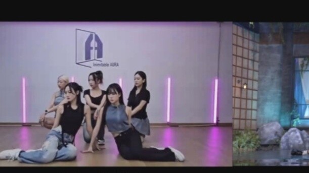 【Red Velvet】《Chill Kill》Versi Koreografer/Versi Final, perbandingan layar yang sama
