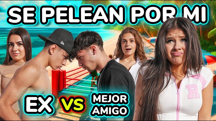 🚨 ¡¡MI EX NOVIO SE PELEA POR MI!! 😭 MI EX NOVIO y MI MEJOR AMIGO SE PELEAN para SIEMPRE *muy fuerte*