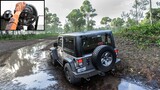 600HP Supercharged Jeep Wrangler | Forza Horizon 5 | Steering Wheel Gameplay
