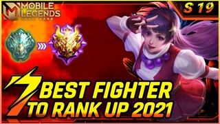 7 BEST FIGHTER TO RANK UP IN 2021 (SEASON 19) | MOBILE LEGENDS BEST HERO