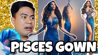 ATEBANG REACTION | PISCES GOWN SOPHIA ROGAN MISS GRAND INDONESIA 2021 #piscesgown