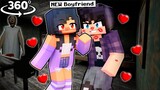 APHMAU KISS BULLY😍 in GRANNY HOUSE - Minecraft 360°