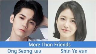 "More Than Friends"/ "Number Of Cases" Upcoming K-drama 2020 | Ong Seong-wu, Shin Ye-eun