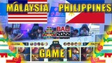 [GAME 1] PHILIPPINES VS MALAYSIA IESF BALI 2022 DAY 4 MLBB