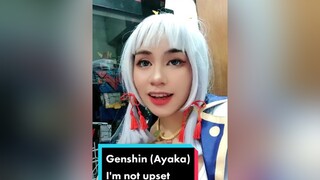 Im not upset. genshinimpact ayaka kamisatoayaka cosplay ayakacosplay kamisatoayakacosplay genshinim