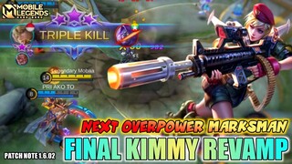 Kimmy Revamp Gameplay , Next Overpower Marksman - Mobile Legends Bang Bang