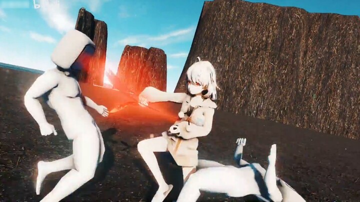 [Anime] [MMD 3D] Shirakami Haruka Menghabisi Antipenggemar