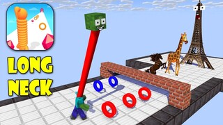 Monster School : BABY MONSTERS LONG NECK RUSH RUN CHALLENGE ALL EPISODE - Minecraft Animation