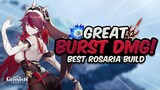 GREAT BURST DAMAGE! Best Rosaria Build - Artifacts, Weapons, Teams & Showcase | Genshin Impact