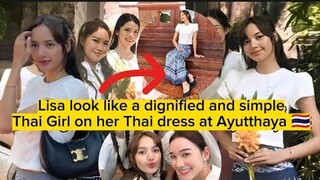 Lisa posted her photo with Thai friend's being a simple and adorable girl at Ayutthaya temple 🇹🇭