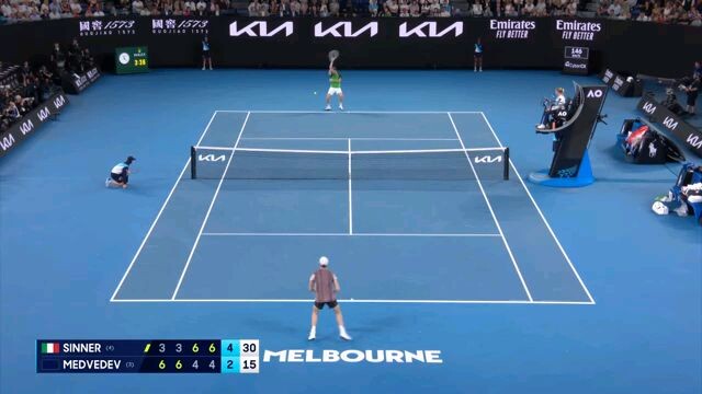 Jannik Sinner vs Danill Medvedev Australian Open final 2024 highlights