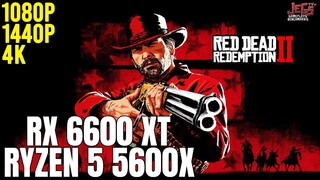 Red Dead Redemption 2 | Ryzen 5 5600x + RX 6600 XT | 1080p, 1440p, 4K benchmarks!