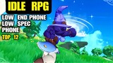 Top 12 Best IDLE RPG games for Mobile low spec phone | best idle heroes game Android iOS