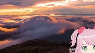 The Japanese fairy was shocked by the scene in front of her! I couldn't tell whether it was a cloud 