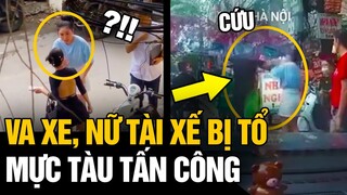 VA CHẠM với người đi xe điện, nữ tài xế bị TỔ ĐỘI MỰC TÀU tấn công không THƯƠNG TIẾC