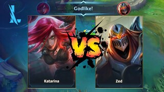 Katarina Vs Zed - Wild Rift